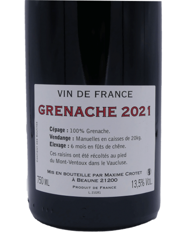 Vin De France - Grenache 2021